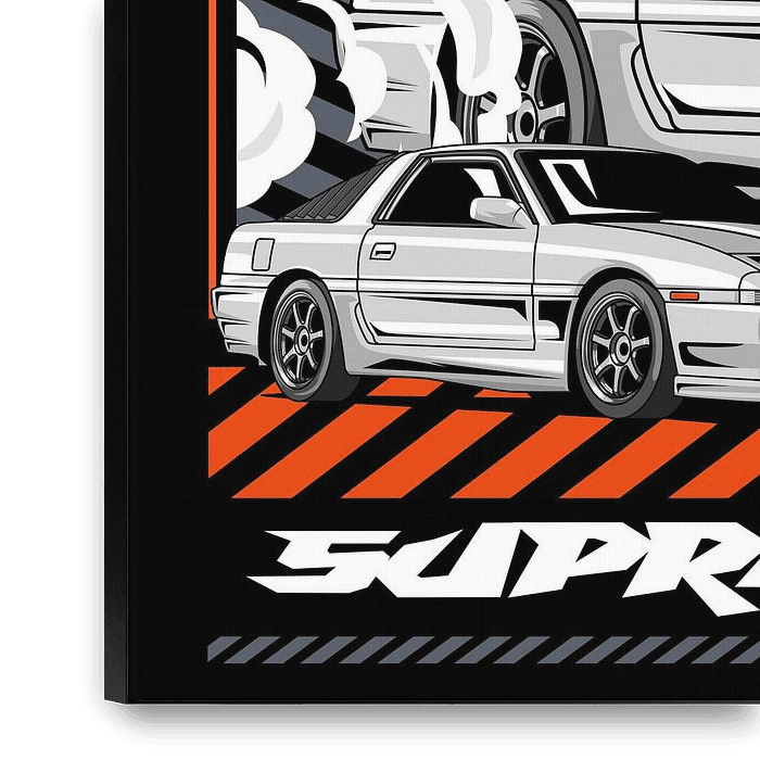 1992 Toyota Supra MK 3 JDM Car by Adam Khabibi on canvas, poster